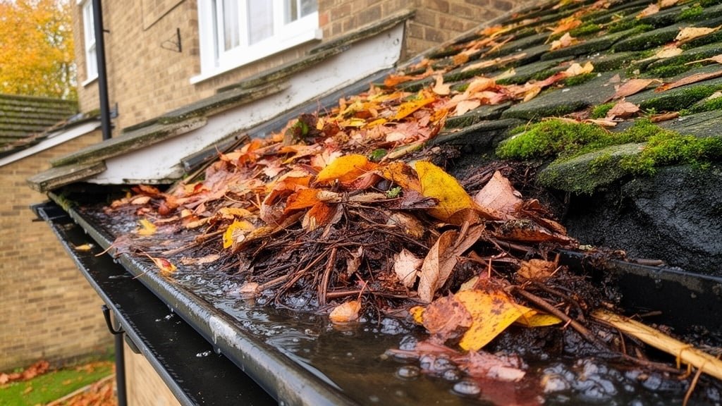 Gutter maintenance cleaning