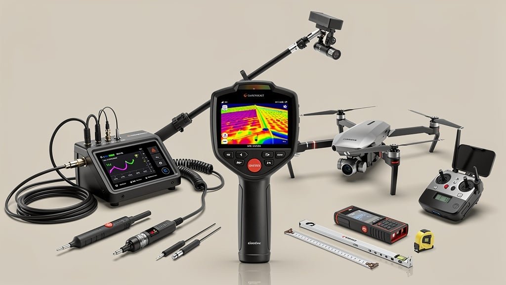 Advanced roof inspection equipment including thermal imaging